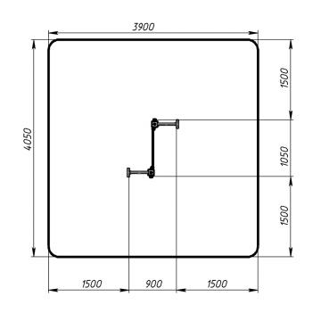 Стенка для лазанья тип 3 - СО 1.20.06-01 (розовый принт)