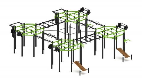 Многофункциональный спортивный комплекс (зеленый) МК 100.02-02
