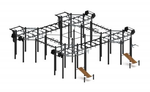 Многофункциональный спортивный комплекс (серый) МК 100.02-03