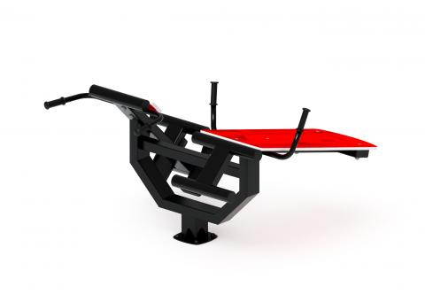 Гиперэкстензия+ лавка пресс (красный) СТ 038-11