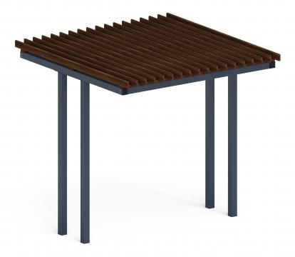 Пергола тент (прямая) - МФ 77.04.01-01 /без поликарбоната/