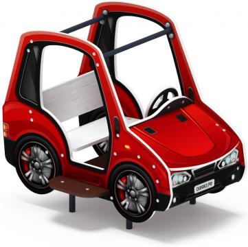 Машинка (красная) - Беседка машинка средняя - МФ 10.03.01-03.И1