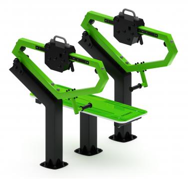 Жим лежа (зеленый) - Уличный тренажер - СТ 026-12.П
