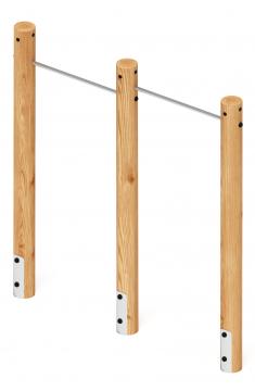 Турник взрослый двойной (лиственница) СО 2.20.09-Л.И1