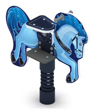 Лошадка 5 (Снежная королева) - Качалка на пружине - ИО 22.01.13-03.И1