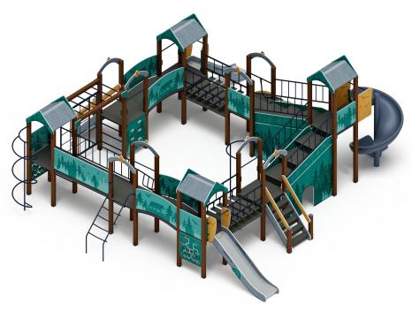 Остров детства (Тайга) - ДИК 2.01.8.02-13.И1 - Игровой комплекс H=1200 H=2000