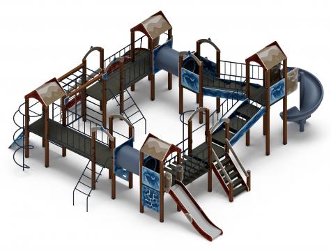 Остров детства (Алтай) - ДИК 2.01.8.02-24.И1 - Игровой комплекс H=1200 H=2000