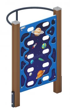 Стенка для лазанья тип 2 - СО 1.20.05-02 (синий принт)