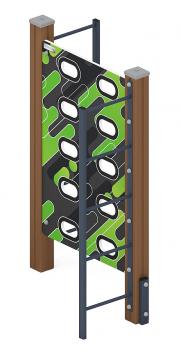 Стенка для лазанья тип 1 - СО 1.20.04-01 (зеленый принт)