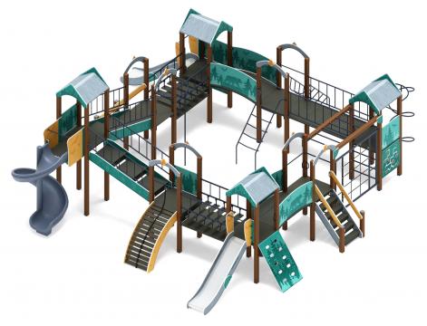 Остров детства (Тайга) - ДИК 2.01.8.02-03.И1 - Игровой комплекс H=1200 H=2000