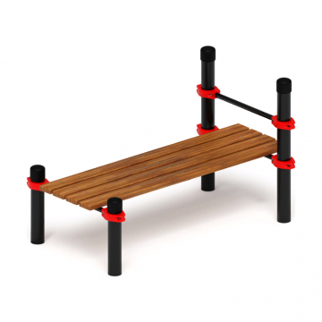 Гимнастическая скамья с фиксацией ступней