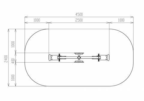 Качалка балансир со спинкой Лошадка - ИО 21.М.01.02-П