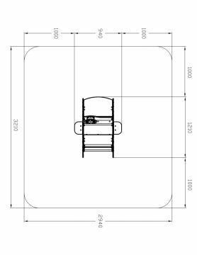 Машинка - Качалка на пружине двухместная машинка - ИО 23.03.01-04.И1