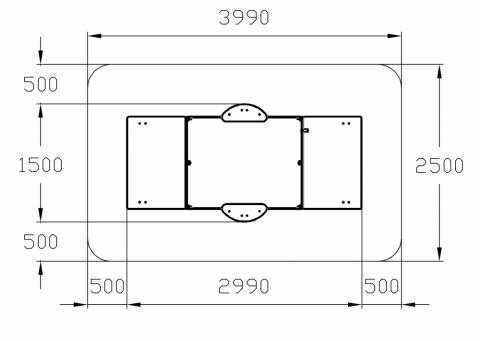 Песочница с крышкой средняя (Азбука) - ИО 5.01.11-05