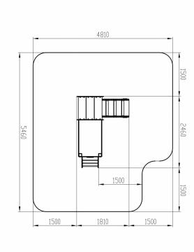 Паровозик (цветной) - Беседка мини - МФ 10.03.05-12