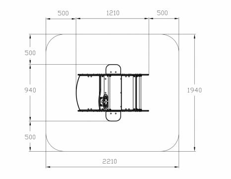Машинка (красная) - Беседка машинка средняя - МФ 10.03.01-03.И1