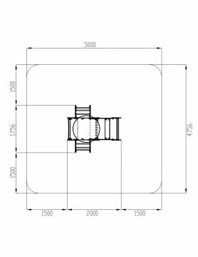 Вертолет (синий) - Беседка - МФ 10.03.04-01