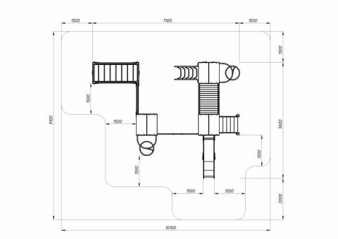 Городок (ЭКО) - ДИК 2.01.3.04-02 - Игровой комплекс H=1200