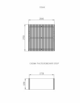 Пергола тент (наклоная) - МФ 77.03.01 /с поликарбонатом/