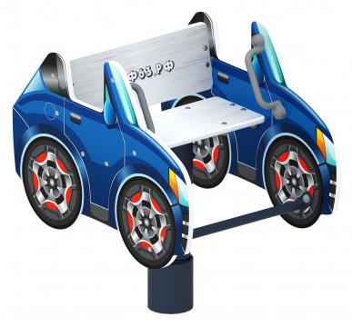 Кабриолет - Качалка на пружине машинка мини - ИО 22.03.04-И1