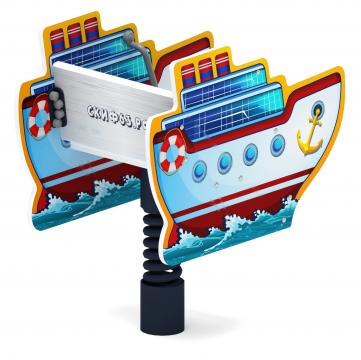 Пароходик - Качалка на пружине - ИО 22.17.01-01.И1