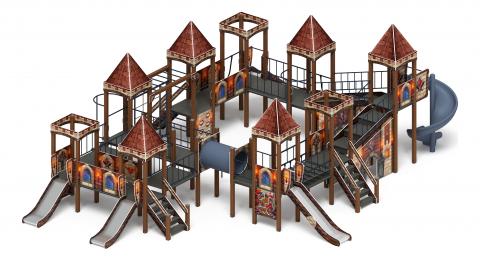 Замок (Средневековый) - ДИК 2.18.12-02.И1 - Игровой комплекс H=900 H=1200 H=2000