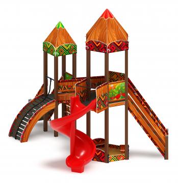 Карандаши (Винтовой скат) - ДИК 2.26.05-01.С.И1 - Игровой комплекс Н=2000