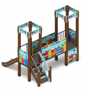 Королевство (Коты) - ДИК 1.15.02-11 - Игровой комплекс H=750