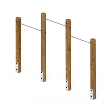 Турник взрослый тройной (лиственница темный) СО 2.20.10-Л.И1.01