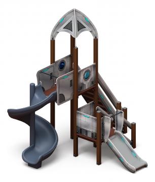 Космопорт (Серый) - ДИК 2.14.04-01.И1 - Игровой комплекс H=750 H=2000