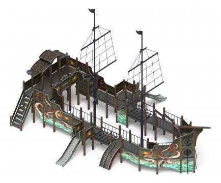 Флагман (Летучий Голландец) - ДИК 2.03.3.03-11.И1 - Игровой комплекс - H=1200 H=1500 H=2000