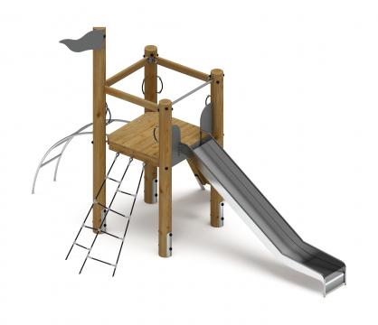 Игровой комплекс (лиственница орех) ДИК 2.24.01-Л.И1.02