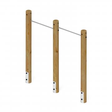 Турник взрослый двойной (лиственница орех) СО 2.20.09-Л.И1.02