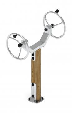 Тренажер рули (положение стоя) (лиственница орех) СТ 105-Л.И2.02