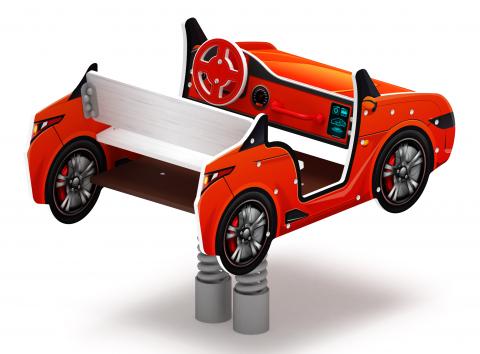 Кабриолет - Качалка на пружине двухместная машинка - ИО 23.03.02-01.И1