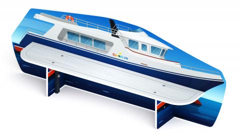 Яхта - Скамейка детская - МФ 41.03.02