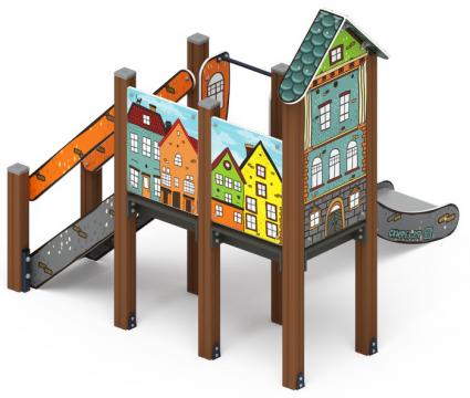 Горка с домиком - ИО 41.01.05-01 - (Город) H=900