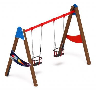 Качели двойные Д2 - ИО 12.Д.04.04.02-И1 - (Космопорт)