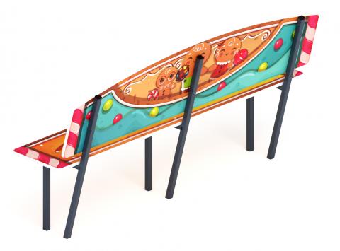 Скамейка детская Пряничный домик - МФ 41.01.01-04.И1