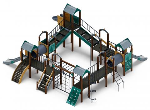 Остров детства (Тайга) - ДИК 2.01.8.02-23.И1 - Игровой комплекс H=1200 H=2000