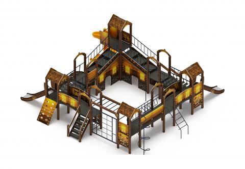 Остров детства (ЭКО) - ДИК 2.01.8.02-12.И1 - Игровой комплекс H=1200 H=2000