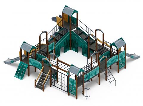 Остров детства (Тайга) - ДИК 2.01.8.02-13.И1 - Игровой комплекс H=1200 H=2000