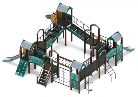 Остров детства (Тайга) - ДИК 2.01.8.02-03.И1 - Игровой комплекс H=1200 H=2000