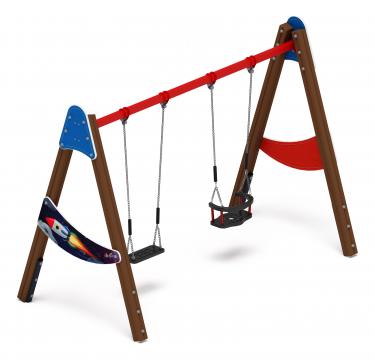 Качели двойные Д2 - ИО 12.Д.01.02.02-П.01 - (Космопорт)