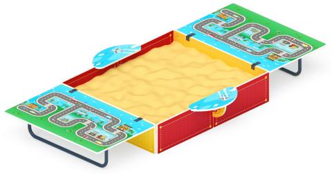 Песочница с крышкой средняя (Игра) - ИО 5.01.11-06