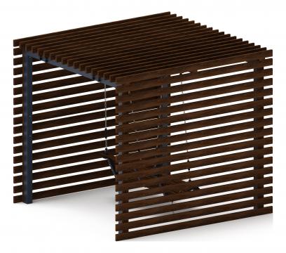 Пергола беседка с качелями - МФ 78.01.01-01.И1 /без поликарбоната/