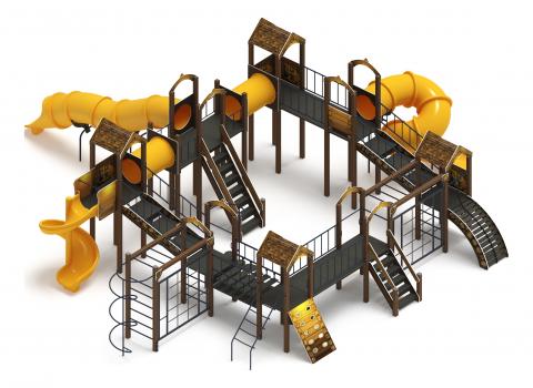 Остров детства (ЭКО) - ДИК 2.01.8.02-32.И1 - Игровой комплекс H=2000