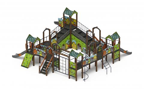 Остров детства (Город) - ДИК 2.01.8.02-11.И1 - Игровой комплекс H=1200 H=2000