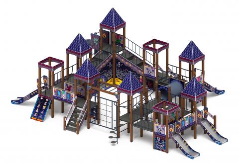 Замок (Пиксель) - ДИК 2.18.12-03.И1 - Игровой комплекс H=900 H=1200 H=2000