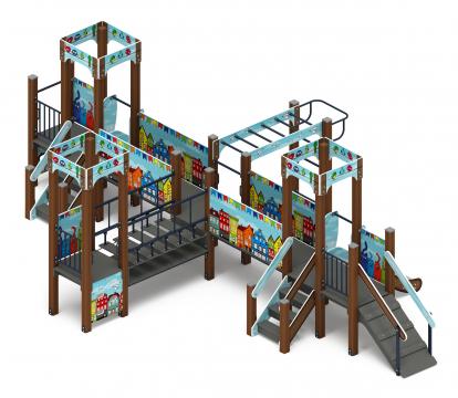 Королевство (Коты) - ДИК 1.15.05-11 - Игровой комплекс H=750